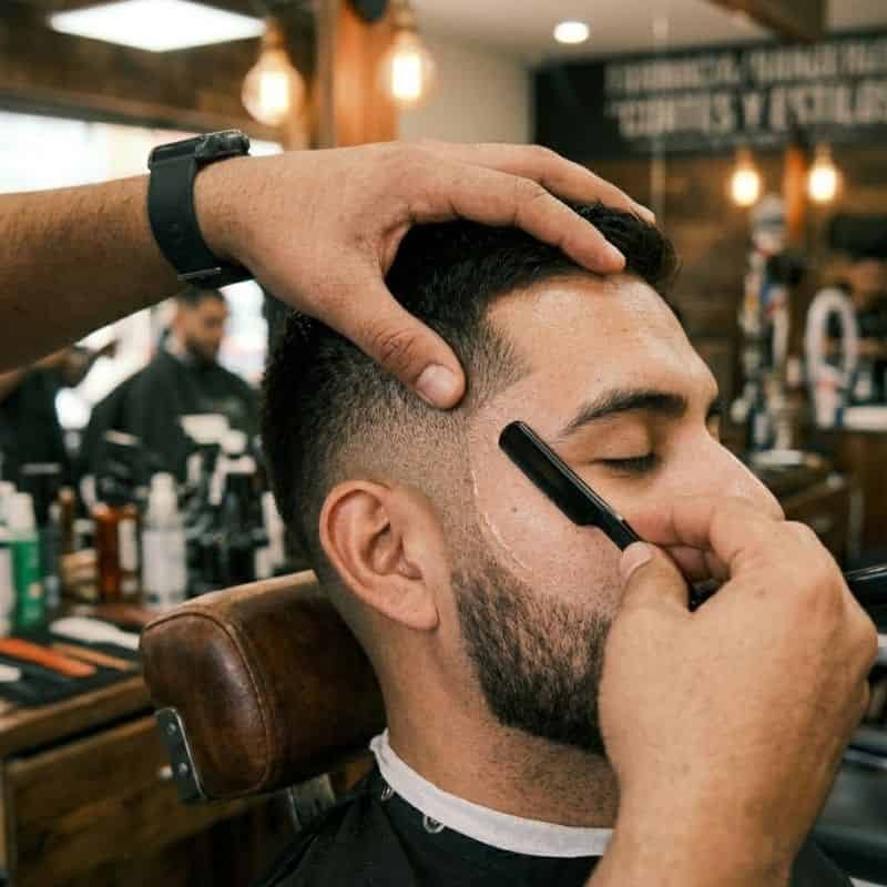 Detalle del contorno de un corte hecho a navaja en Mineral de la Reforma